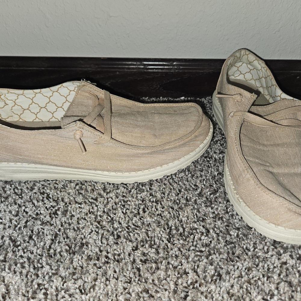 Hey Dude Tan Flats Comfortable Loafers